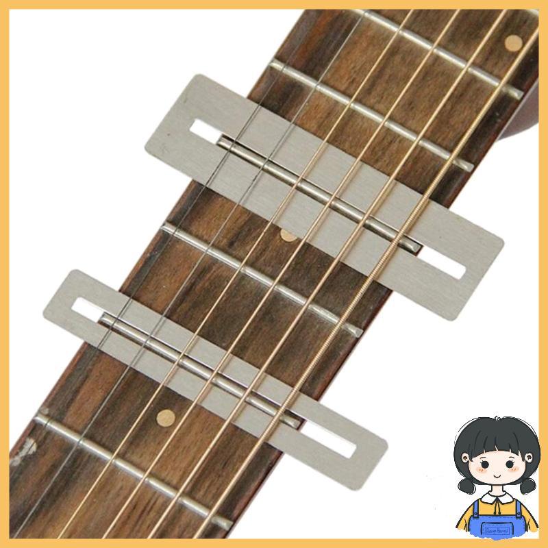 Bang 2 ชิ้นกีตาร์ Fret Protector โลหะ Fret Fingerboard Guard Bass กีตาร์ Fretboard Protector ชุด Fre