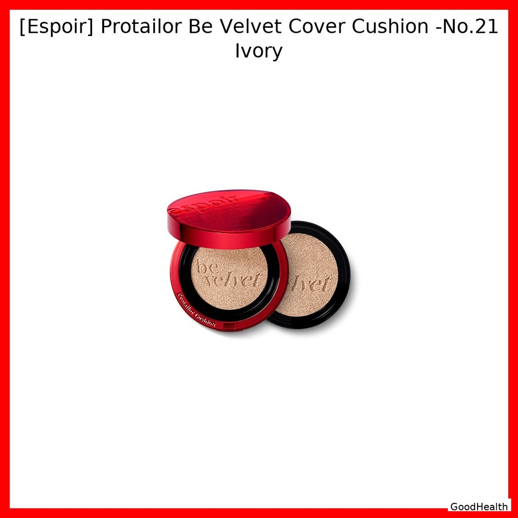 [Espoir] Protailor Be Velvet Cover Cushion -No.21 Ivory / Korean Cushion Foundation / Velvet Finish 