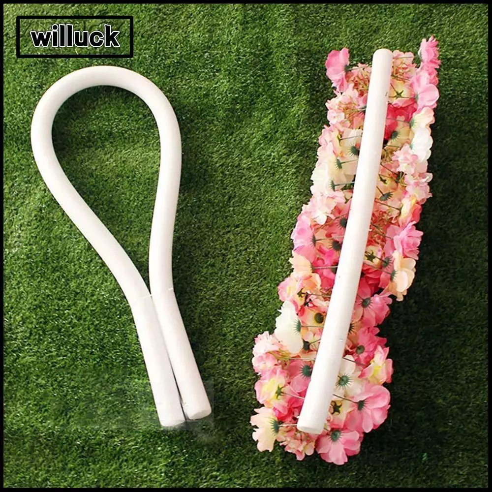 WILLUCK 1 ชิ้นโฟมแถบ, DIY ฟองน้ําทรงกระบอก Stick, สีขาว 51*4 ซม.งานแต่งงาน Party Props การจัดดอกไม้ฐานแถบผ้าฝ้ายแพคเกจดอกไม้