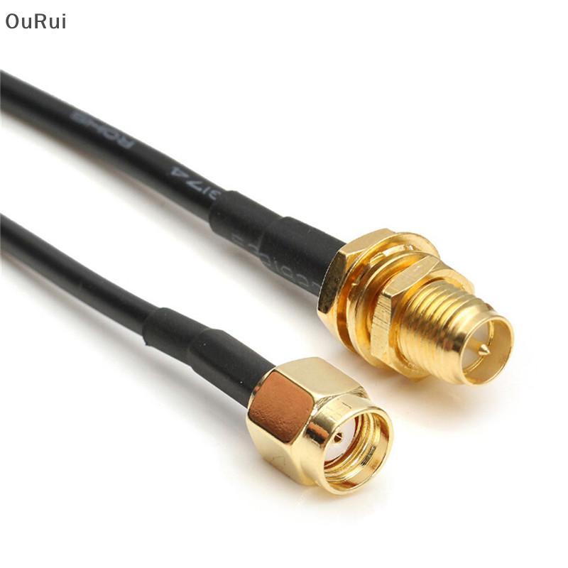 [B&C] 10M/33ft Antenna Connector RP-SMA Extension Cable Cord สําหรับเราเตอร์ไร้สาย WiFi {th}