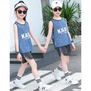 ชุดกีฬาสำหรับเด็กทั้งชายและหญิง เสื้อกล้ามฤดูร้อน กางเกงขาสั…