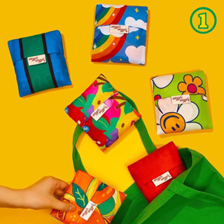 Wiggle Wiggle Picnic Bag ถุงผ้ารักษ์โลก สีสันสวยงาม