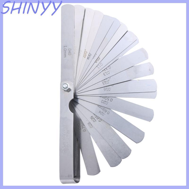 SHI สแตนเลส Feeler Gauge 0 03-1 มม. ความหนา Gaps Filler Feeler วัด