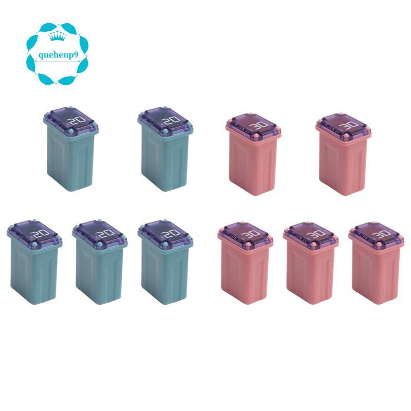 10 ชิ้น 20Amp 30Amp ฟิวส์กล่องจิ๋ว ฟิวส์พลาสติก ( "เป่าต่ํา")