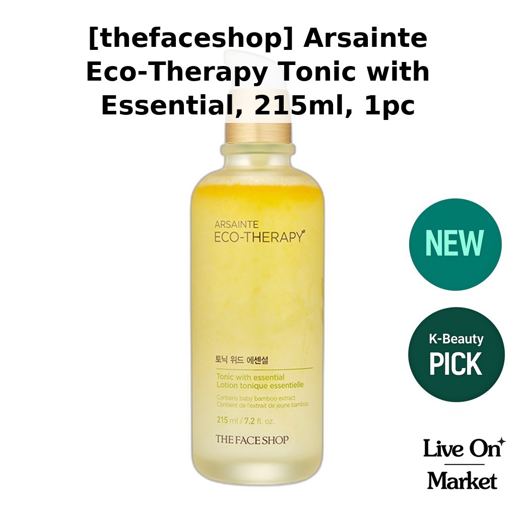 [thefaceshop] Arsainte Eco-Therapy Tonic with Essential, 215ml, 1pc / Korean Eco-Therapy Tonic / Bam