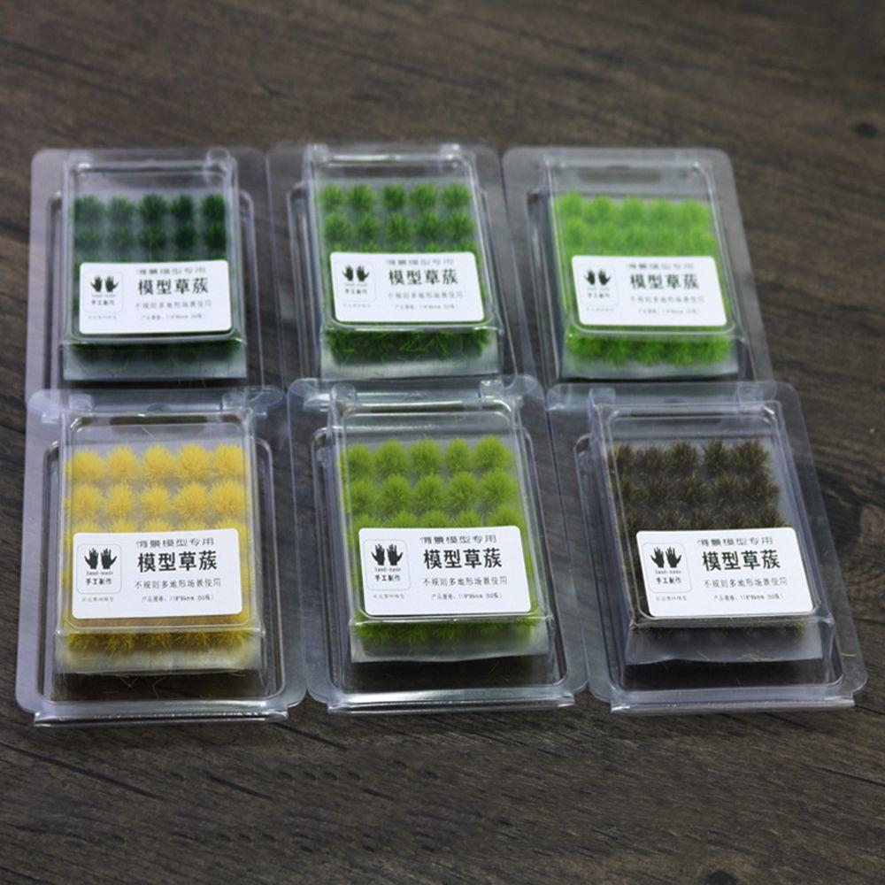 EUCALYTUSS 50PCS หญ้าเทียม Tufts Multi-terrain Micro ภูมิทัศน์ทรายตารางฉากพืช Cluster - รูปที่ 7