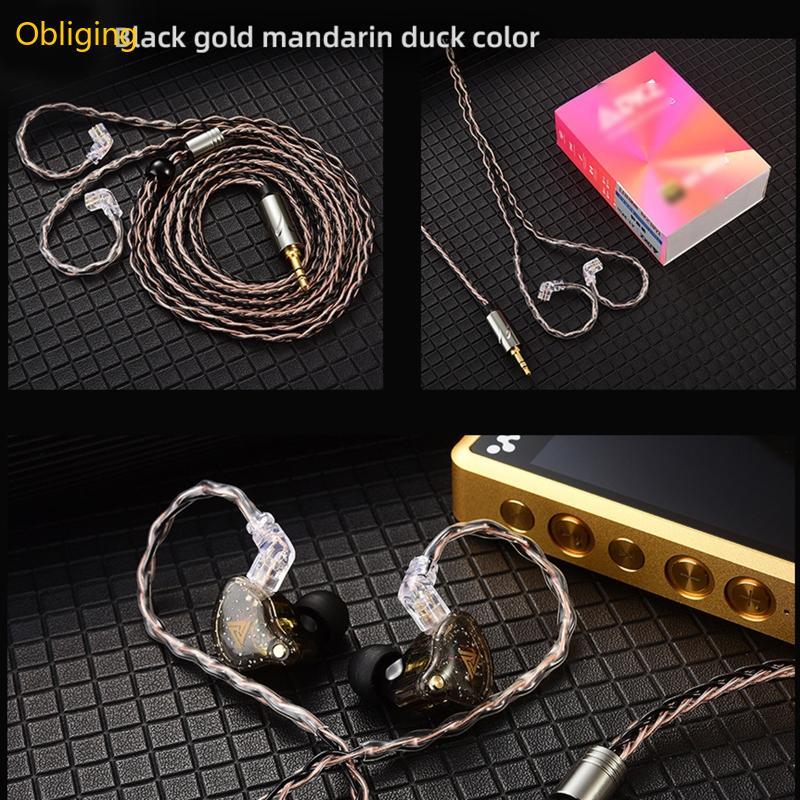 Obliging หูฟัง 8 Core สายสําหรับ QKZ-ZXN ZXT AK6 เปลี่ยนสายหูฟัง