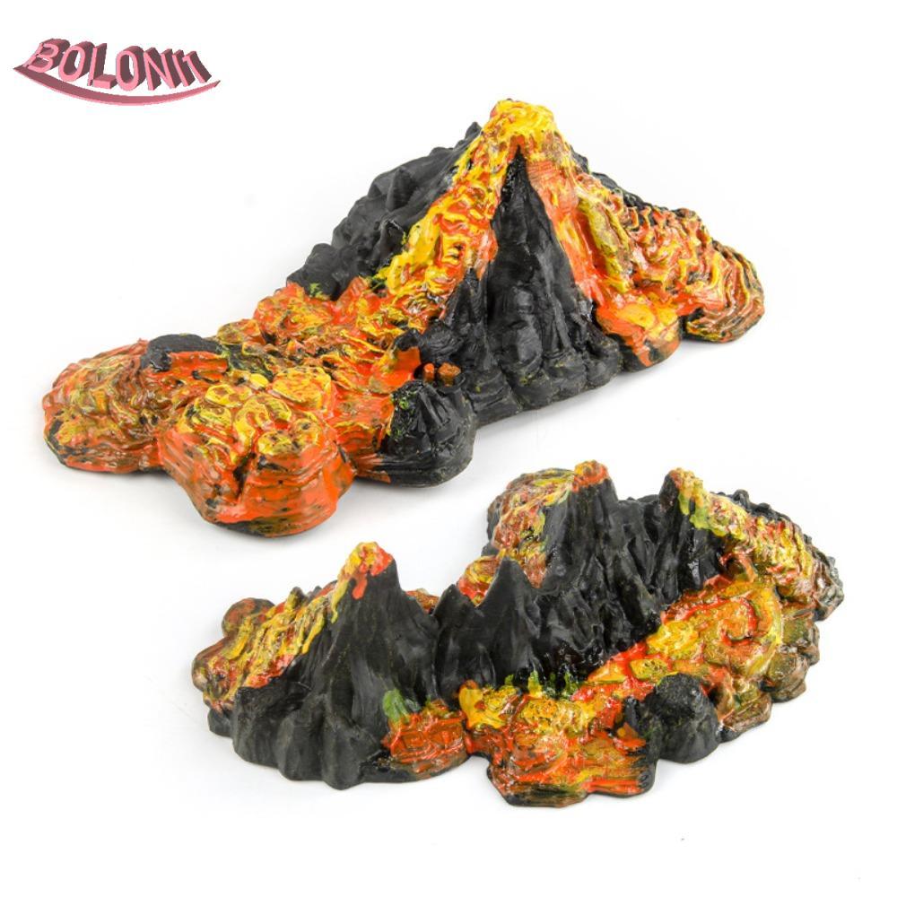 BO จําลอง Volcano รุ่น,ที่สมจริง Volcano ของเล่น Mini Volcano ของเล่น,ไดโนเสาร์ Playset ของเล่นเพื่อ