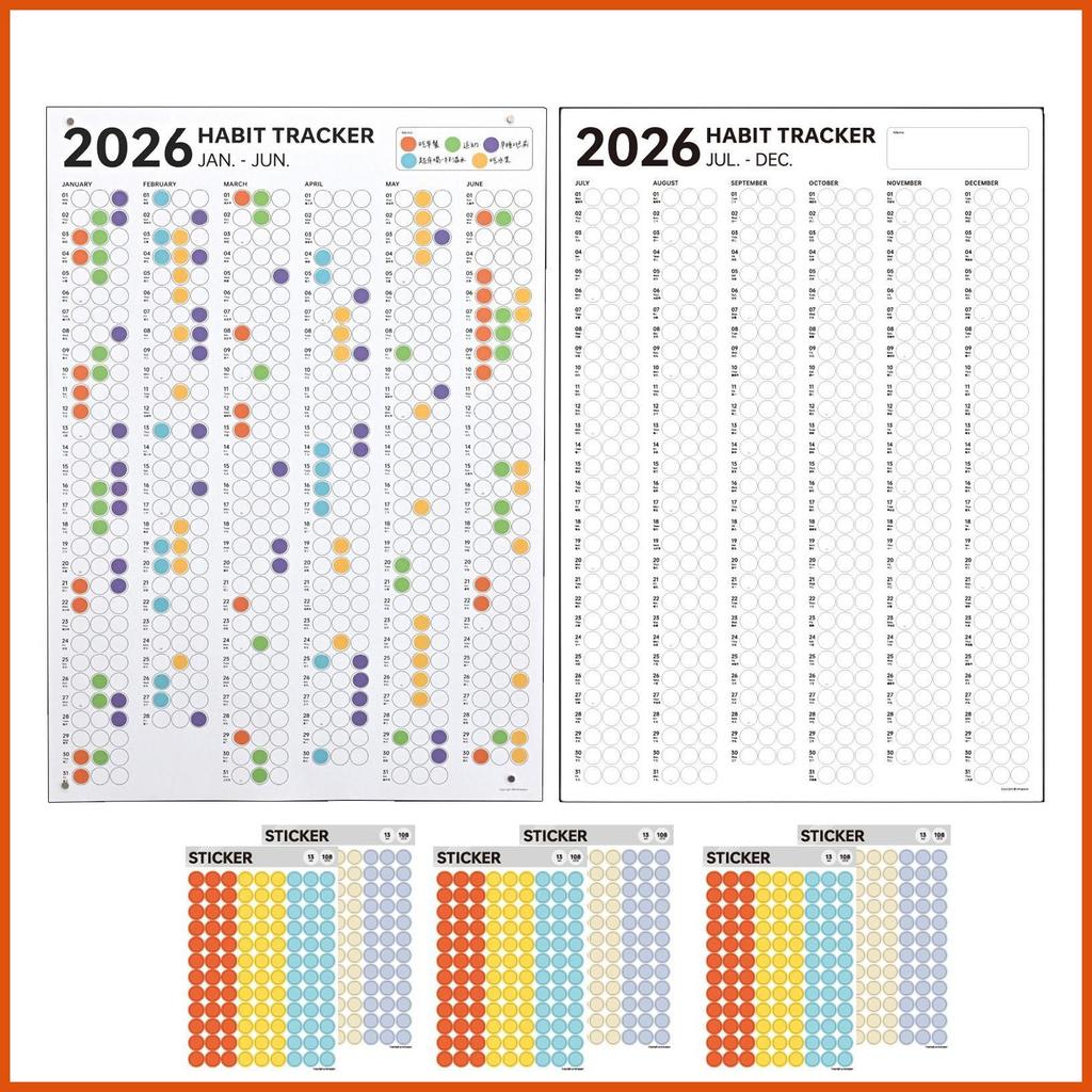 Habit Tracker Planner ออกกําลังกายแรงจูงใจเครื่องมือ 12 รายเดือน Habid Tracker Journal สําหรับผู้หญิ