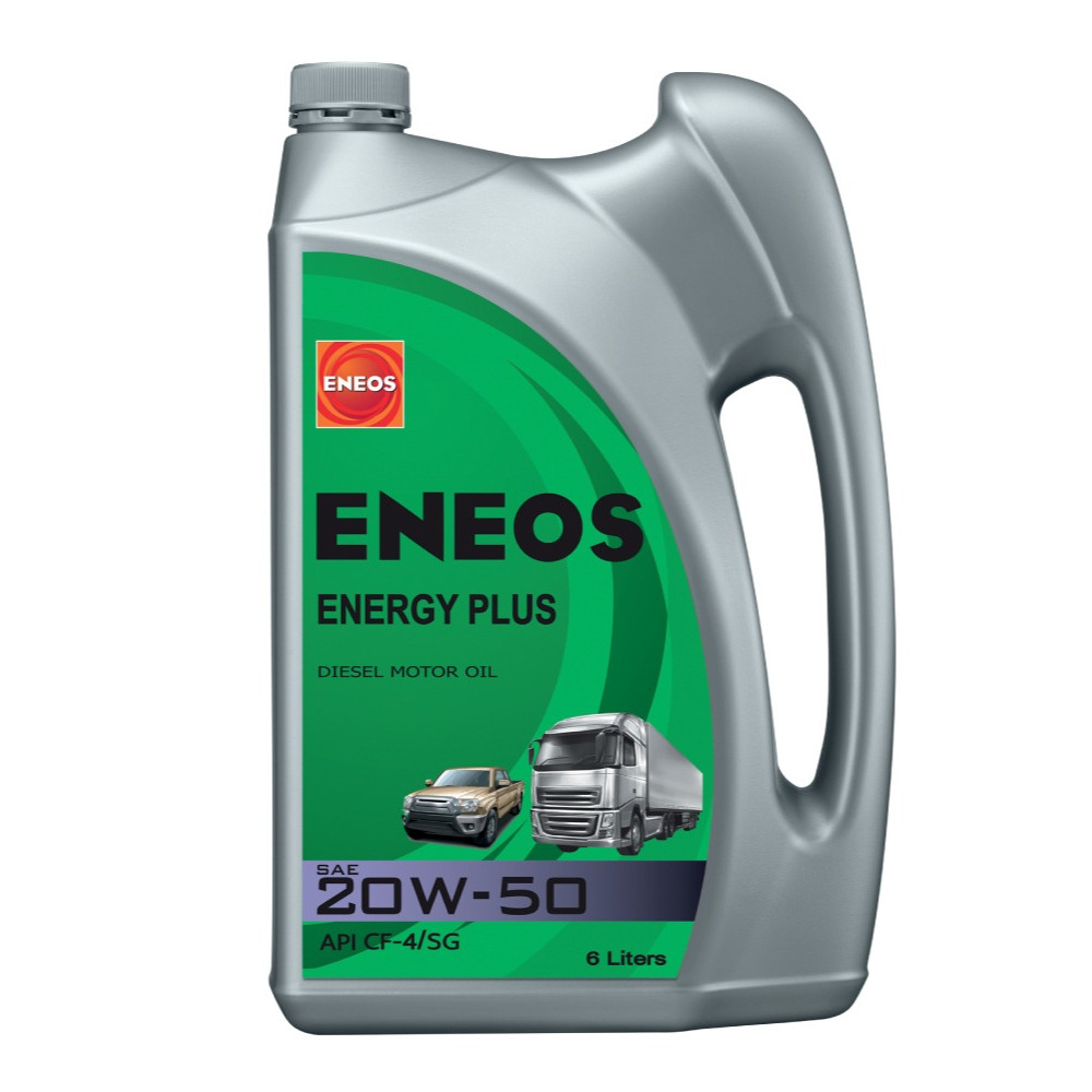 ENEOS ENERGY PLUS 20W-50 5L 6 L เอเนออส เอเนอจี พลัส 20W50 น้ำมันเครื่องยนต์ดีเซล API CF-4 SG CF4 ดี