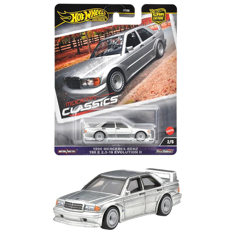 Hot Wheels Car Culture Modern Classics Mercedes-Benz 190 E 2.5-16 Evolution II Toy Vehicle Miniature