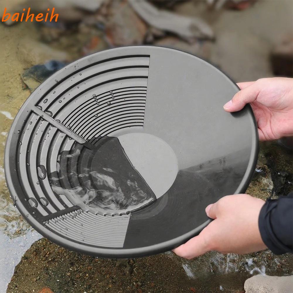 BAIHEIH กระทะทอง,ทนทานพลาสติก Gold Panning เครื่องมือ,กลางแจ้งพร้อมการออกแบบ Riffle เครื่องมือตรวจสอ