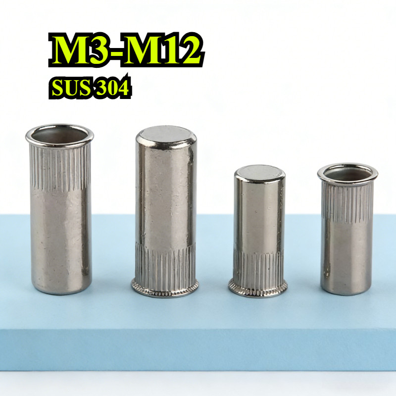 [ZQ-R] 304 น็อตหมุดย้ํารูตาบอด M3M4M5M6M8M10M12