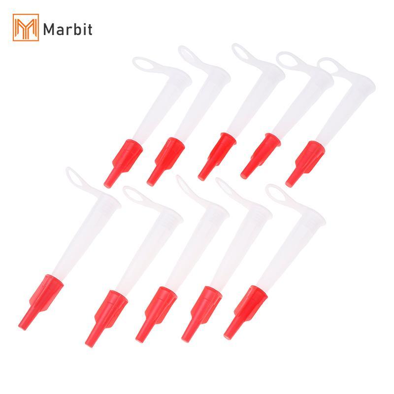Marbit 10PCS Caulking หัวฉีด Pa ซิลิโคนหลอดหัวฉีดหมวก Re-Sealable Mastic สกรูฝาครอบ null