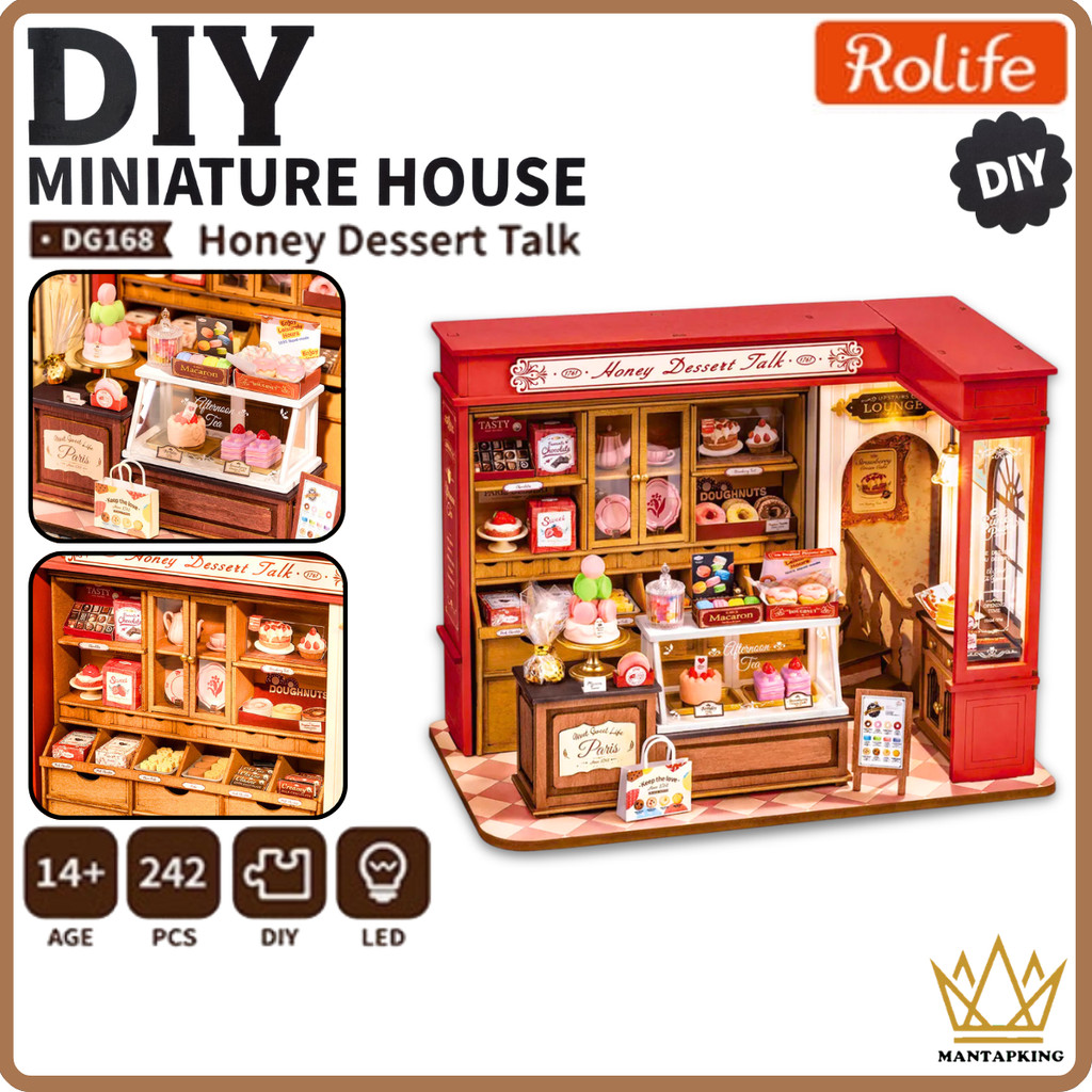 Robotime Rolife Miniature 3D DIY House Kit - Honey Dessert Talk (DG168)