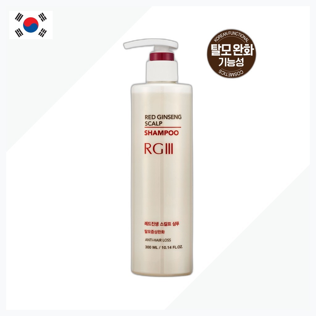 [daiso] RGIII Red Ginseng Scalp Shampoo, 300ml, 1 ชิ้น / Korean Scalp Shampoo / Red Ginseng Extract 