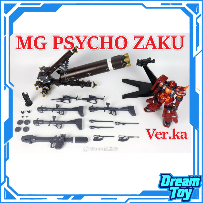 LEEN PHYCHO Zaku ZG001 MG Ver.ka ZEON (แจกสติ๊กเกอร์น้ํา+ขาตั้งโมเดล) Assembly Model