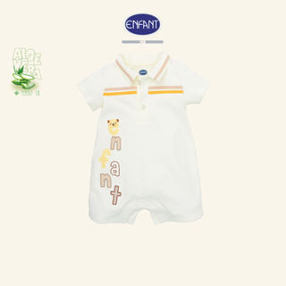 ENFANT รอมเปอร์เด็กแรกเกิดแขนสั้น คอปกโปโล Aloe Vera + Vitam…