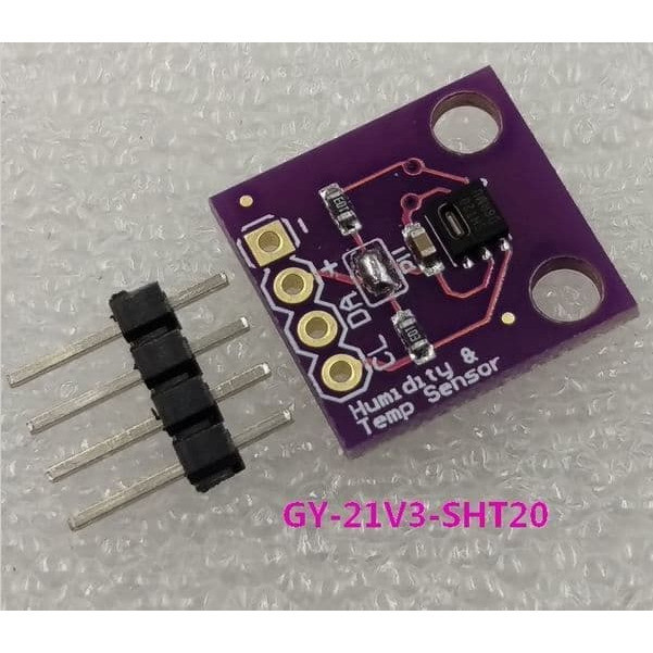 SHT20 เซ็นเซอร์อุณหภูมิและความชื้นโมดูลความแม่นยํา GY-21V3 SHT 20 เซ็นเซอร์อุณหภูมิและความชื้นแบบดิจ