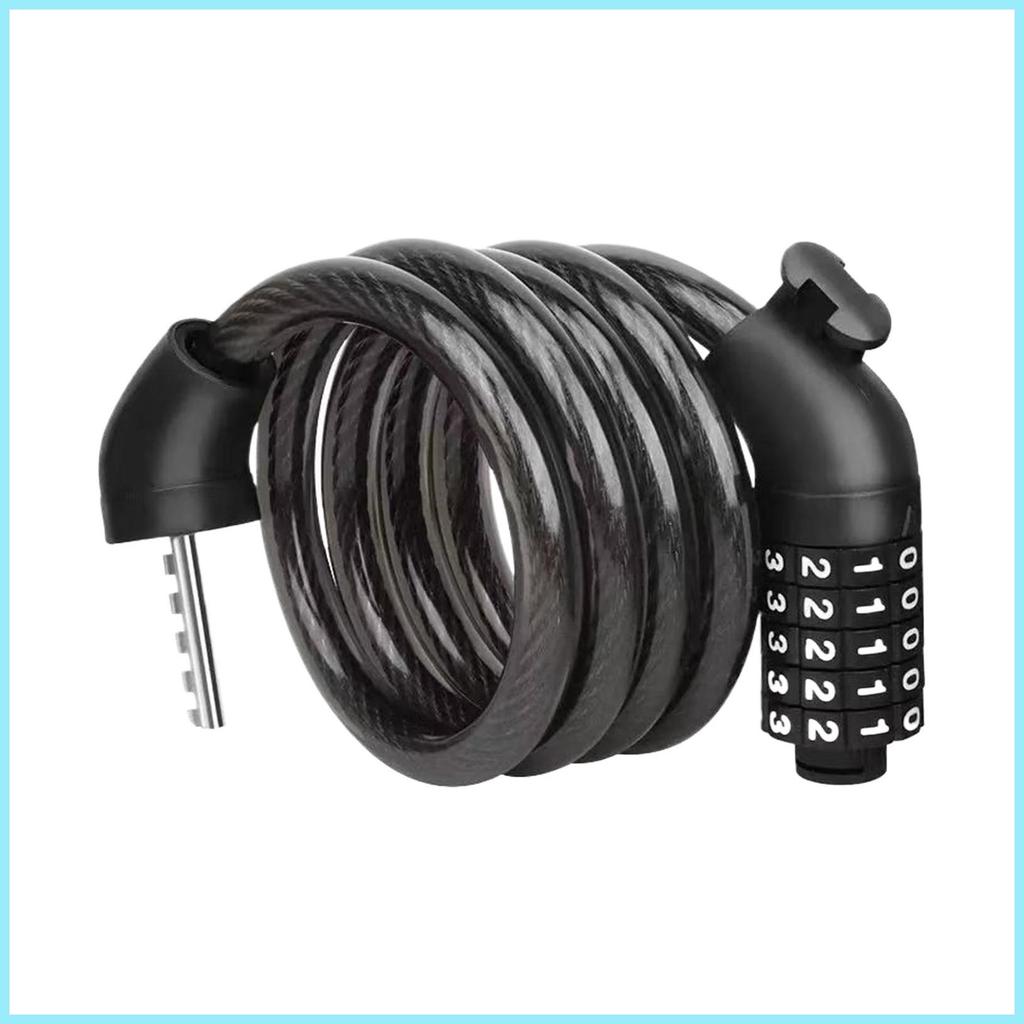 สายเคเบิลล็อคผสม 3.6Ft สกู๊ตเตอร์ล็อค 5-Digit Heavy Duty ล็อคอุปกรณ์ความปลอดภัยสําหรับ Urban tdevn
