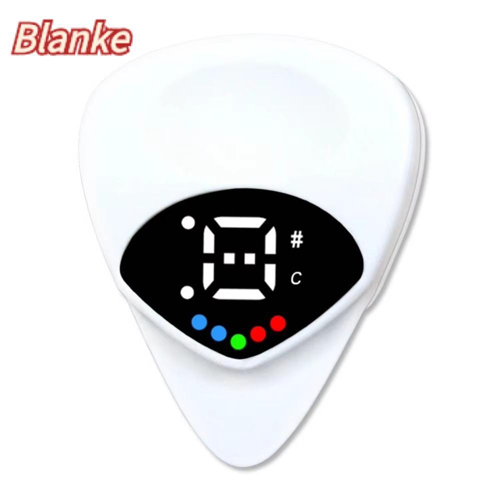BLANKE Guitar Pick & Tuner Combo, Small ABS Multi-function Tuner, 12-Tone Equal Temperament Instrume