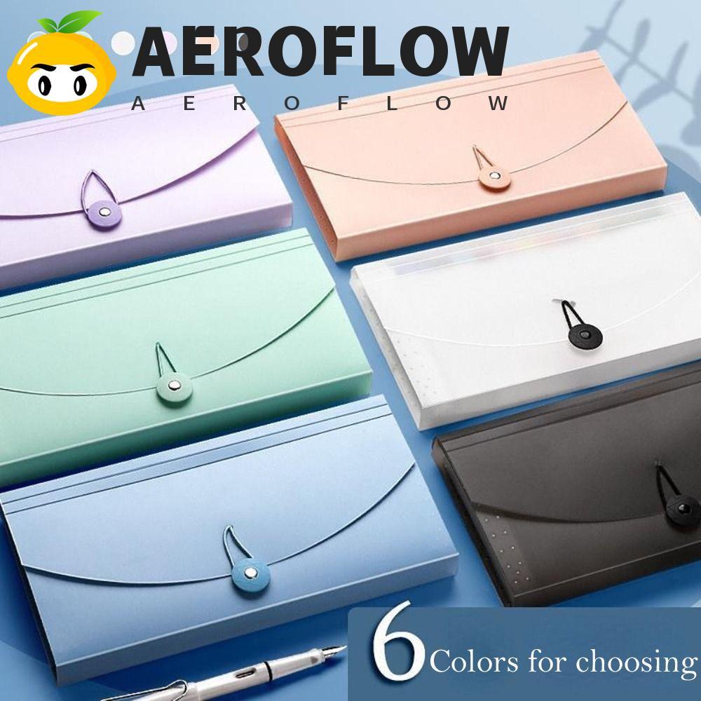 AEROFLOW ขยายแฟ้มกระเป๋า 13 กระเป๋า A6 โฟลเดอร์กระดาษ Bill Storage ธุรกิจ Tax Item อุปกรณ์สํานักงาน