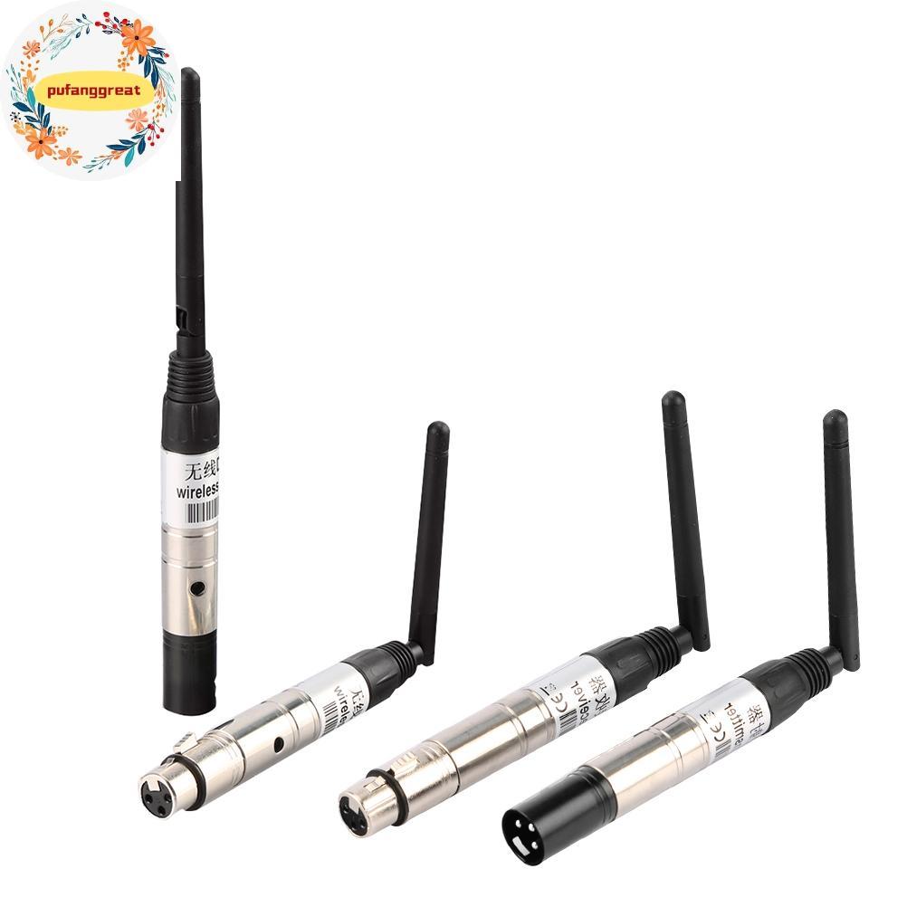 Pufanggreat DMX512 2.4G ตัวรับสัญญาณไร้สายเครื่องส่งสัญญาณตัวควบคุมแสงสําหรับอุปกรณ์ DMX TH
