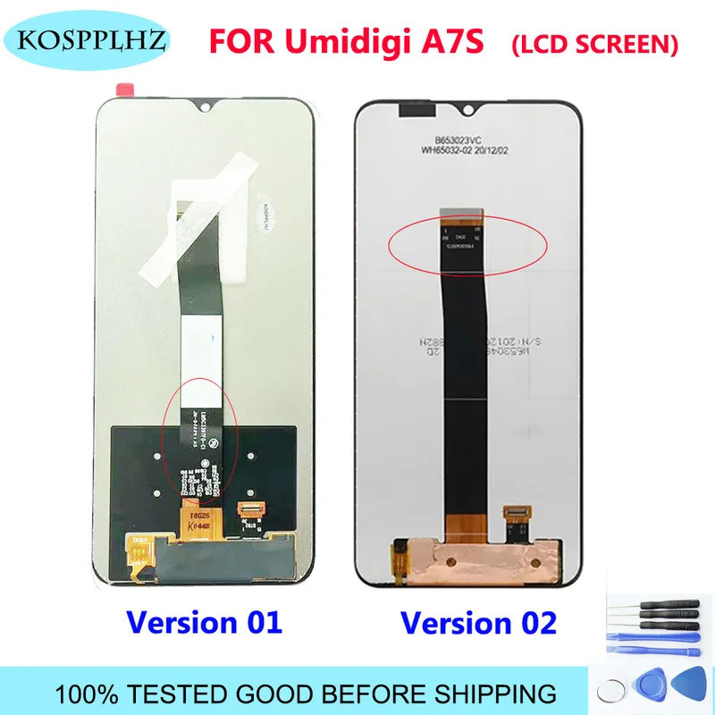 ทดสอบ 100% ใหม่สําหรับ UMIDIGI A7S จอแสดงผล LCD + หน้าจอสัมผัส Digitizer Assembly เปลี่ยน UMIDIGI_A7
