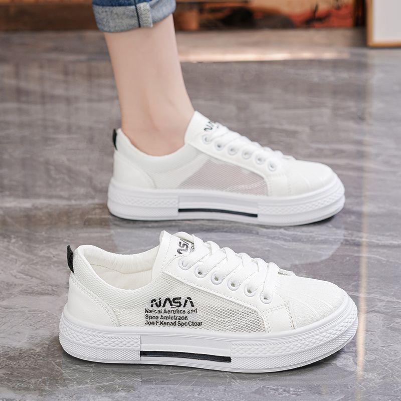 夏季新款网鞋女透气网面帆布鞋女时尚百搭学生鞋女士软底韩版板鞋3.1New Summer Mesh Shoes for Women, Breathable Mesh Canvas Shoes, Fash