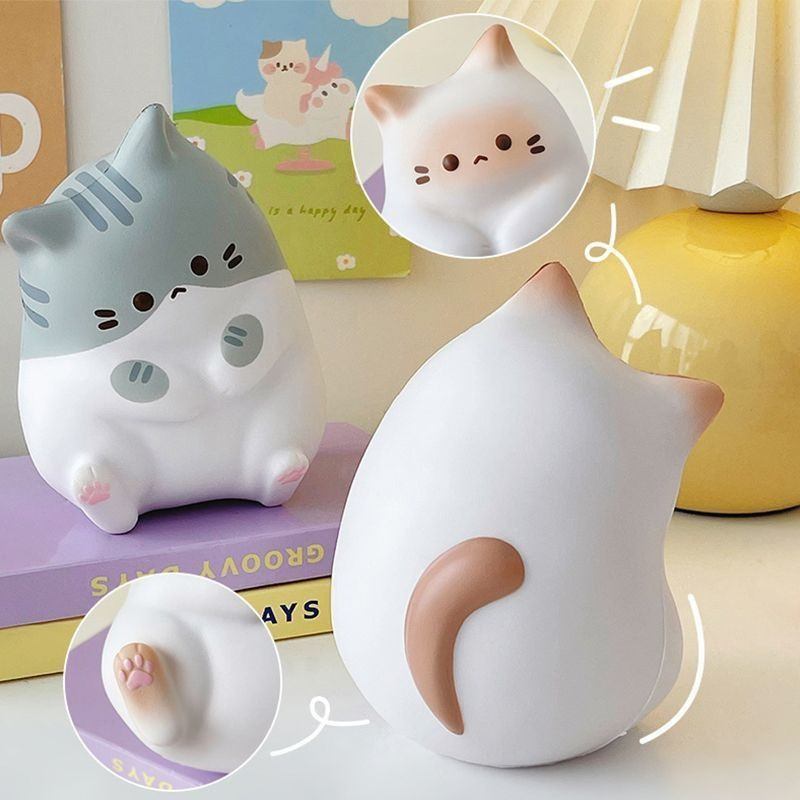 ของเล่นคลายเครียด สกุชชี่น้องแมว Coco มังกรนม Nailong นุ่มนิ่ม คืนตัวช้า ของตกแต่งโต๊ะทำงาน ของขวัญแ