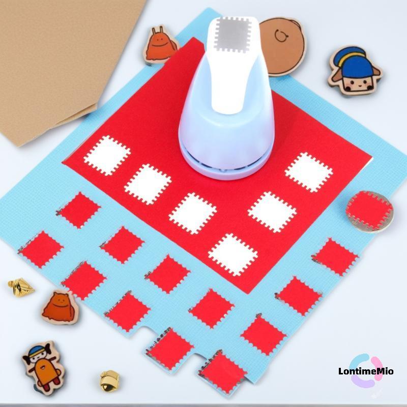 LontimeMio] แสตมป์ขอบประหยัดแรงงานกด DIY Punch แสตมป์รูปร่าง Craft Punch กรอบรูปทําด้วยมือลายนูนเครื