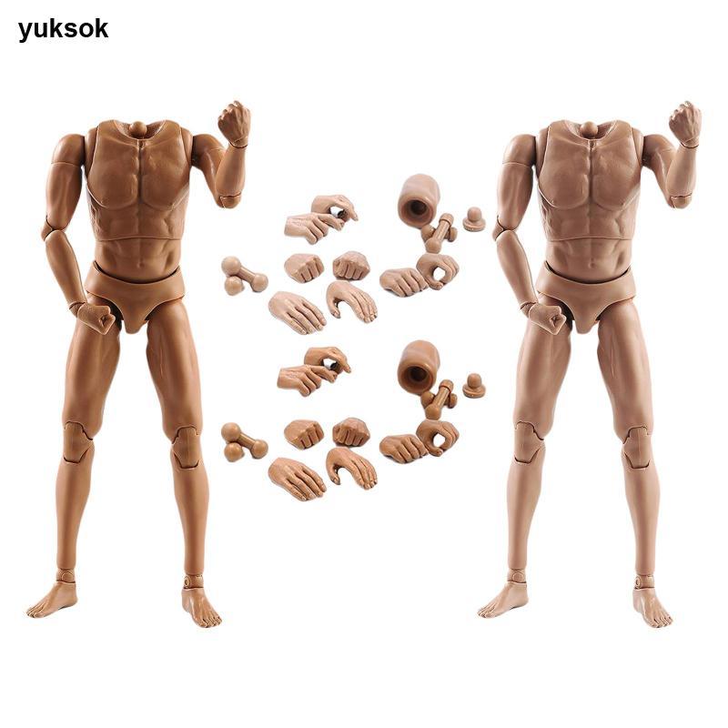 [yuksok] 1:6 Scale Male Naked Body Poseable 28 ข้อต่อเคลื่อนย้ายได้ 12 “Action Figure – โปรปัง