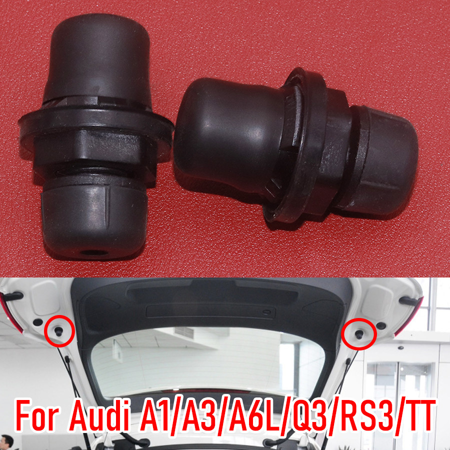 2x รถ Trunk ฝาปิดปรับยาง Pier บัฟเฟอร์บล็อกสีดํา Pad 8X0827499 เหมาะสําหรับ Audi A1 Audi A3 (8VS) 20