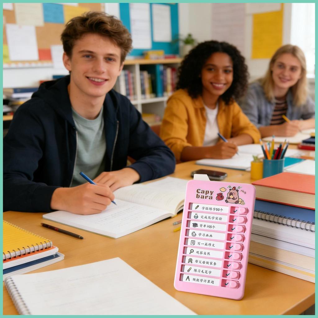 ตารางภาพสําหรับเด็ก Daily Checklist Board Routine Chart Board สําหรับหนุ่มๆสาวๆ Family Home Classroo