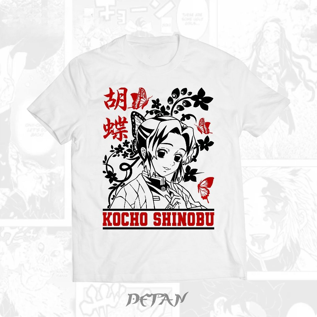 ฮิรุมะ เก็บ | Demon Slayer Shinobu Kocho Anime T-Shirt Front Premium Japanese T-Shirt