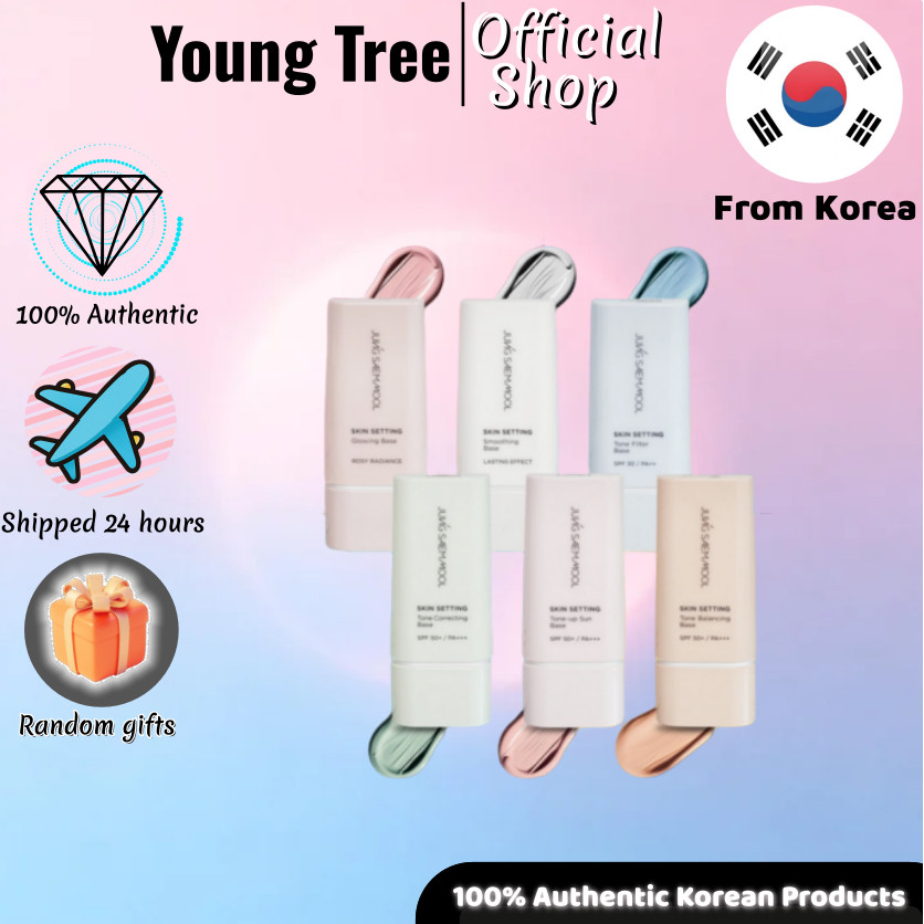 [JUNG SAEM MOOL] Skin Setting Base - (Tone up Sun/Tone Balancing/Tone Correcting/Glowing/Smoothing)