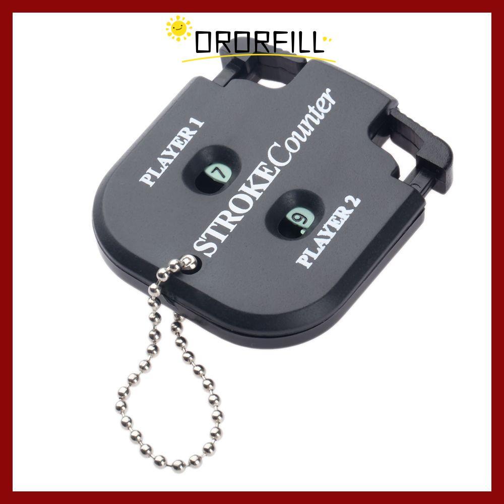 ORORFILL 2 ชิ้น Golf Score Counter อุปกรณ์กอล์ฟสีดําสองหลัก Putt Score Counter