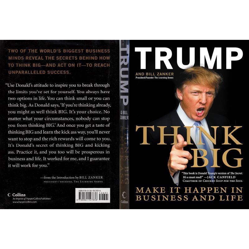หนังสือกระดาษ DonaldJ.Trump/ Think BIG