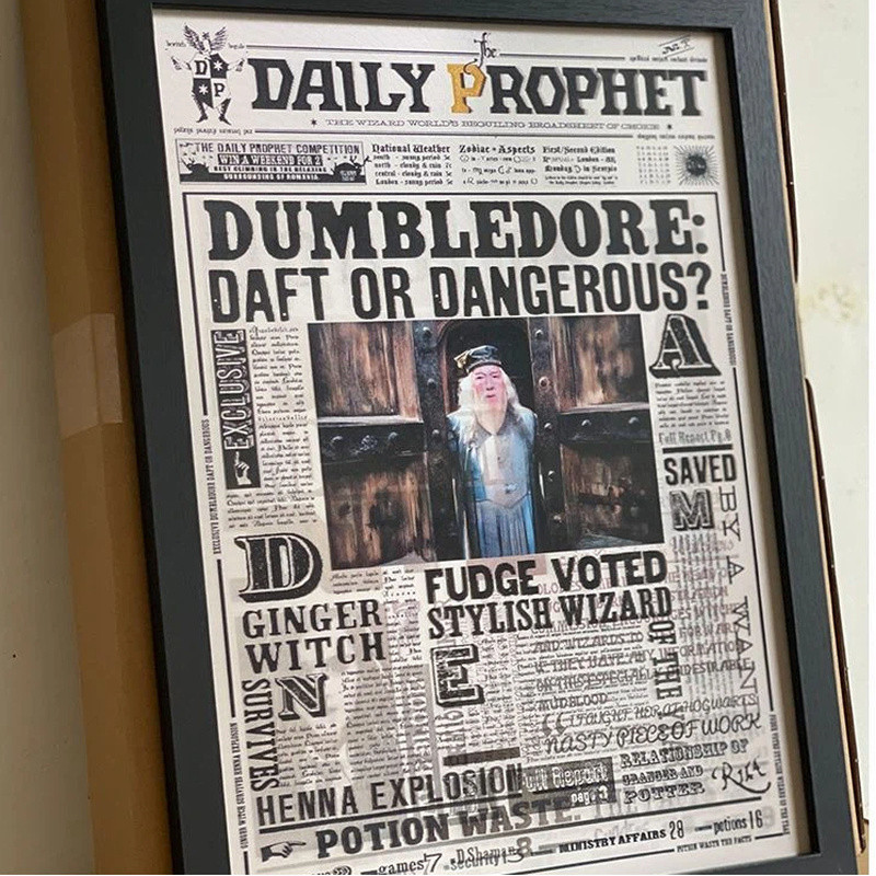 ภาพวาด 3D Harry Potter สามมิติไล่โทนสี Nude Eye การศึกษาห้องนอนตกแต่งบรรยากาศ