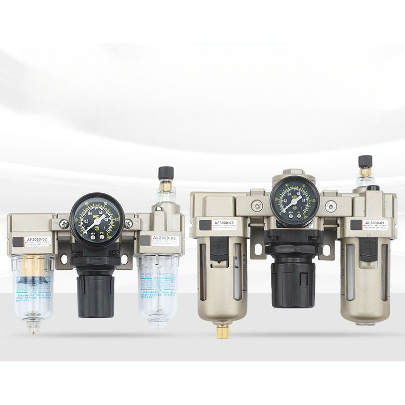 ☽☾ตัวกรองลม ควบคุมแรงดัน ชุด3อัน AC2000-02 AC4000-04 แยกน้ำมัน ลมอุตสาหกรรม