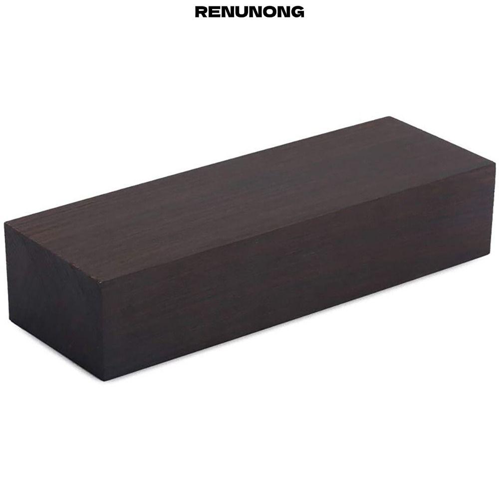 RENUNONG Ebony Wood, 120*40*25 มม. เครื่องมือ Ebony Lumber, Multi-application DIY วัสดุ Blank Ebony 