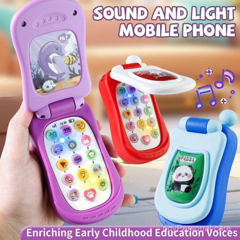 Children's Music Mobile Phone Toy Flip Phone Baby Early Education Educational Toy