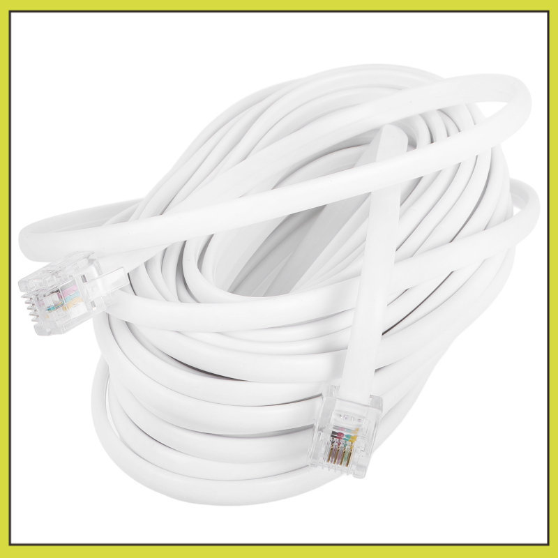 โทรศัพท์พื้นฐานสายต่อสายโทรศัพท์สําหรับโทรศัพท์พื้นฐานพร้อมปลั๊กขั้วต่อ RJ11/RJ14 6P4C สําหรับสํานัก