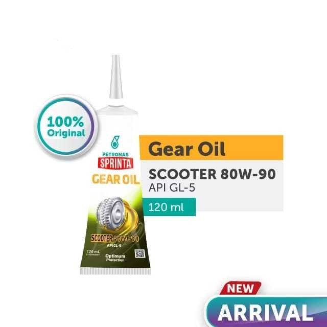 PETRONAS SPRINTA GEAR OIL 80W-90 API GL-5 SCOOTER MINYAK GEAR 120ML