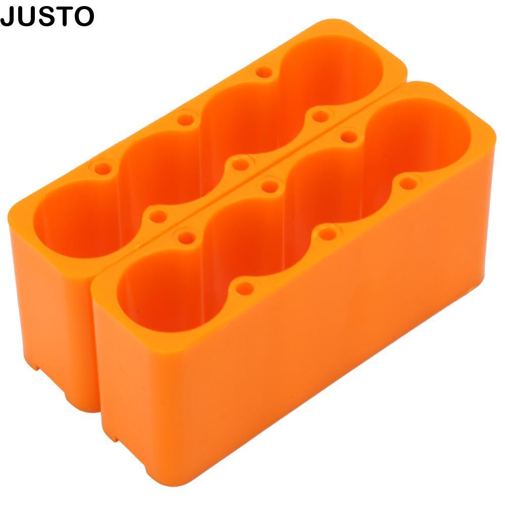 JUSTO 2 ชิ้นแบตเตอรี่เชื่อม CLAMP, 4/6 ส่วนปรับแบตเตอรี่ Pack Holder, ใช้งานง่ายพลาสติก ABS เชื่อม F