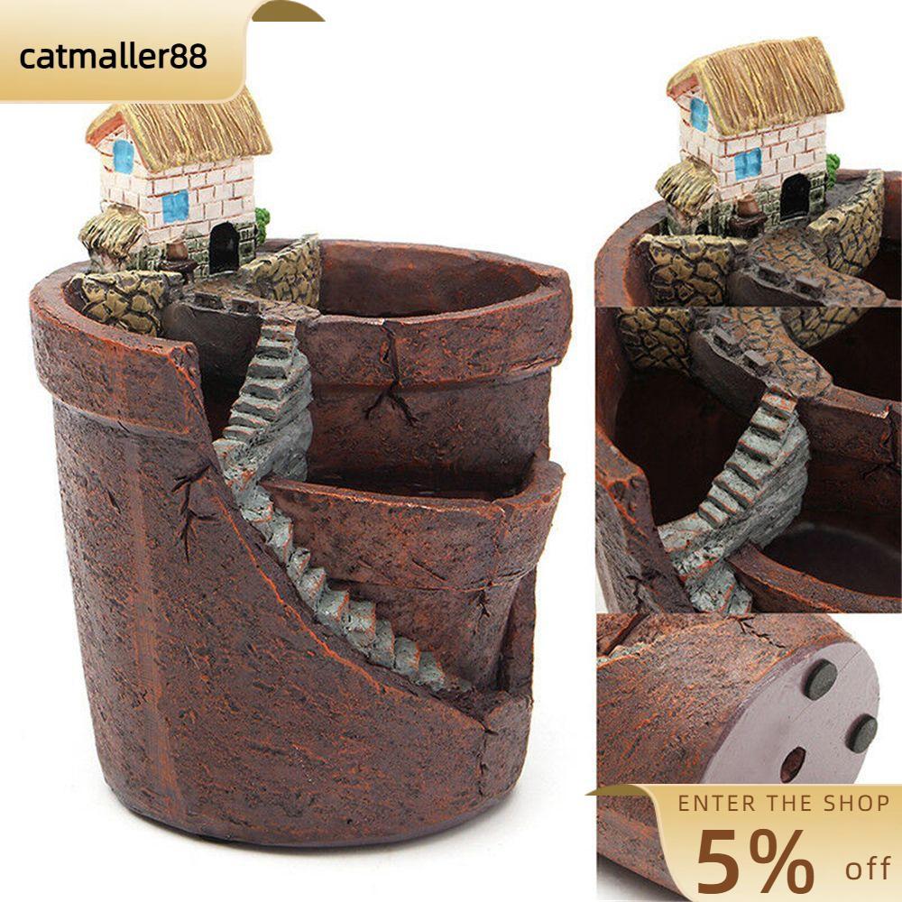 CATMALLER88 Garden Sky Micro Landscape Office Home Decor ตะกร้า Succulent Plant House