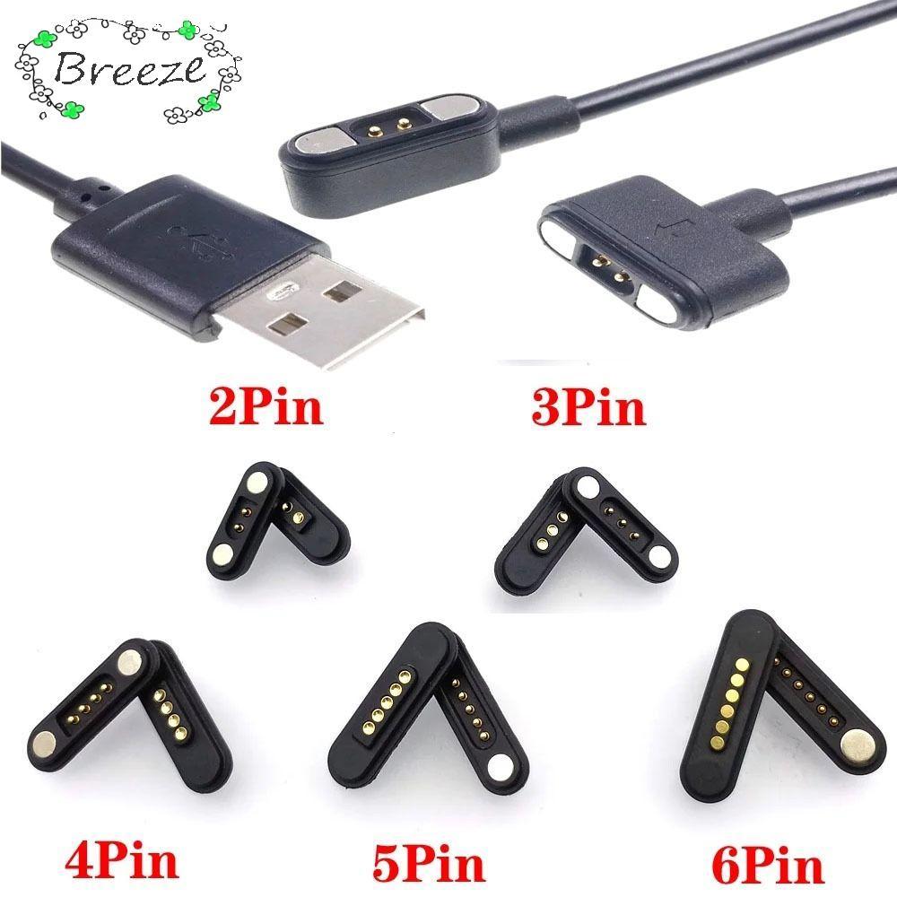 BREEZE Pogopin Magnetic Connector, 2A กันน้ํา DC Magnetic Pogo Pin Connector, Spacing 2.54 มม.สูง 2P