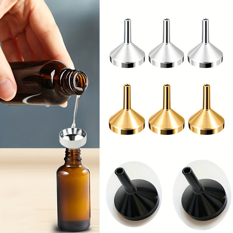 1/3/5pcs Refillable Perfume Bottle Funnel, Mini Perfume Travel Bottle Refillable, Bottom Fill Perfum