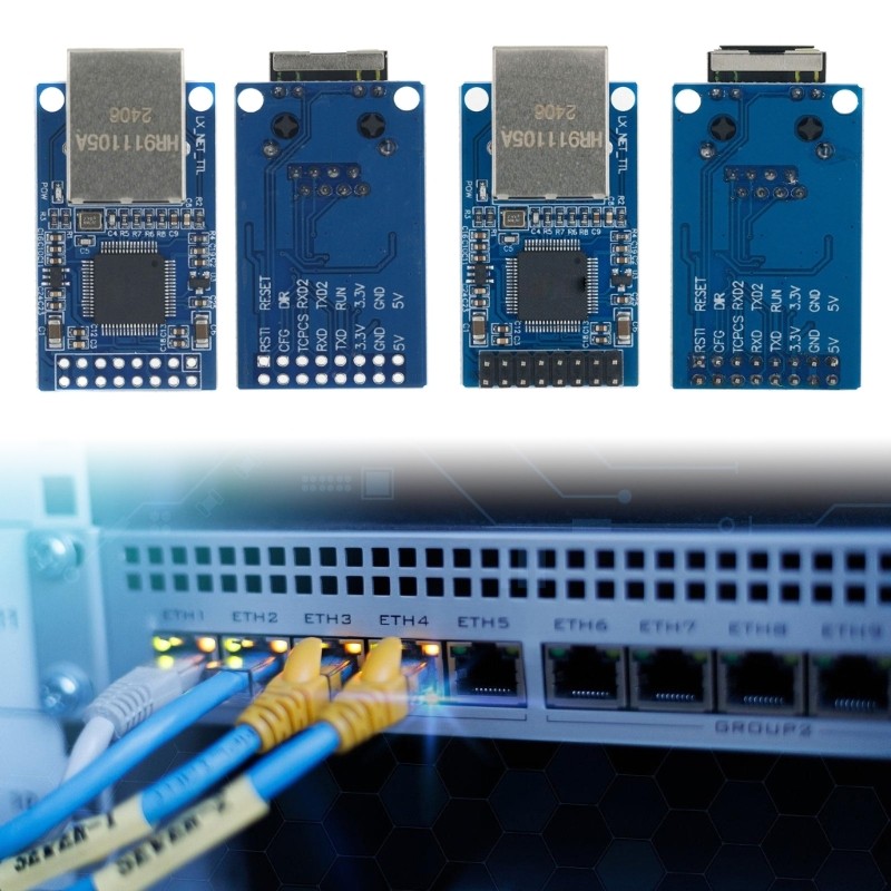 HLd CH9121 เป็นอะแดปเตอร์ Ethernet ที่เชื่อถือได้พร้อม MDIX อัตโนมัติสําหรับระบบฝังตัว