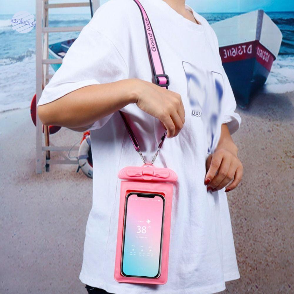 THE SONGKRAN FESTIVAL กระเป๋าโทรศัพท์กันน้ำ IP68 สายคล้องคอ กระเป๋าอากาศ PVC ใส สัมผัสได้ Universal